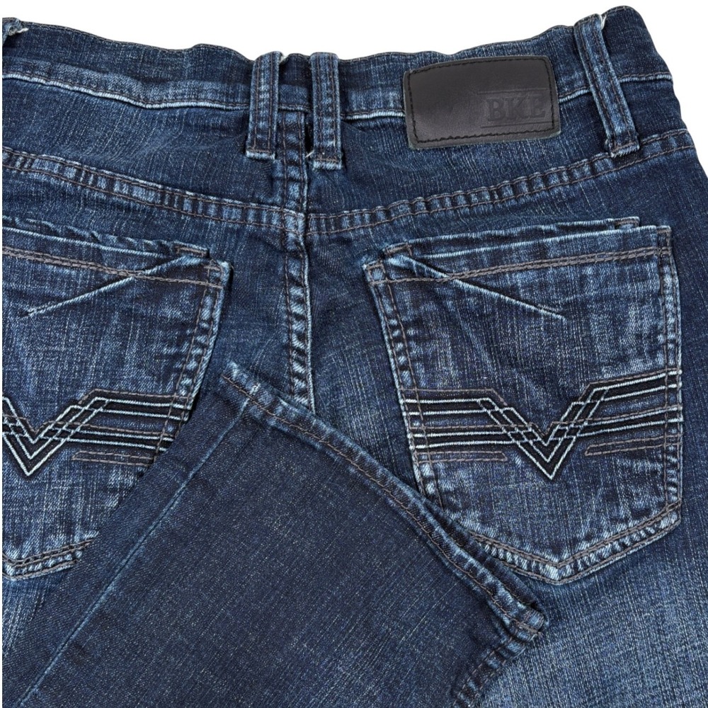 BKE Jake Jeans Mens 30S Dark Wash Straight Leg Denim Y2K Streetwear Skater